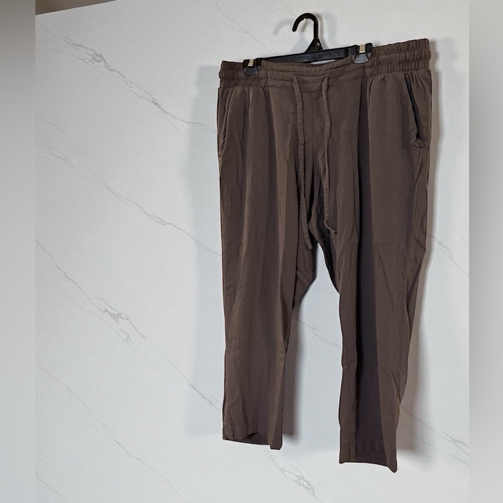Torrid Taupe silk lounge pants